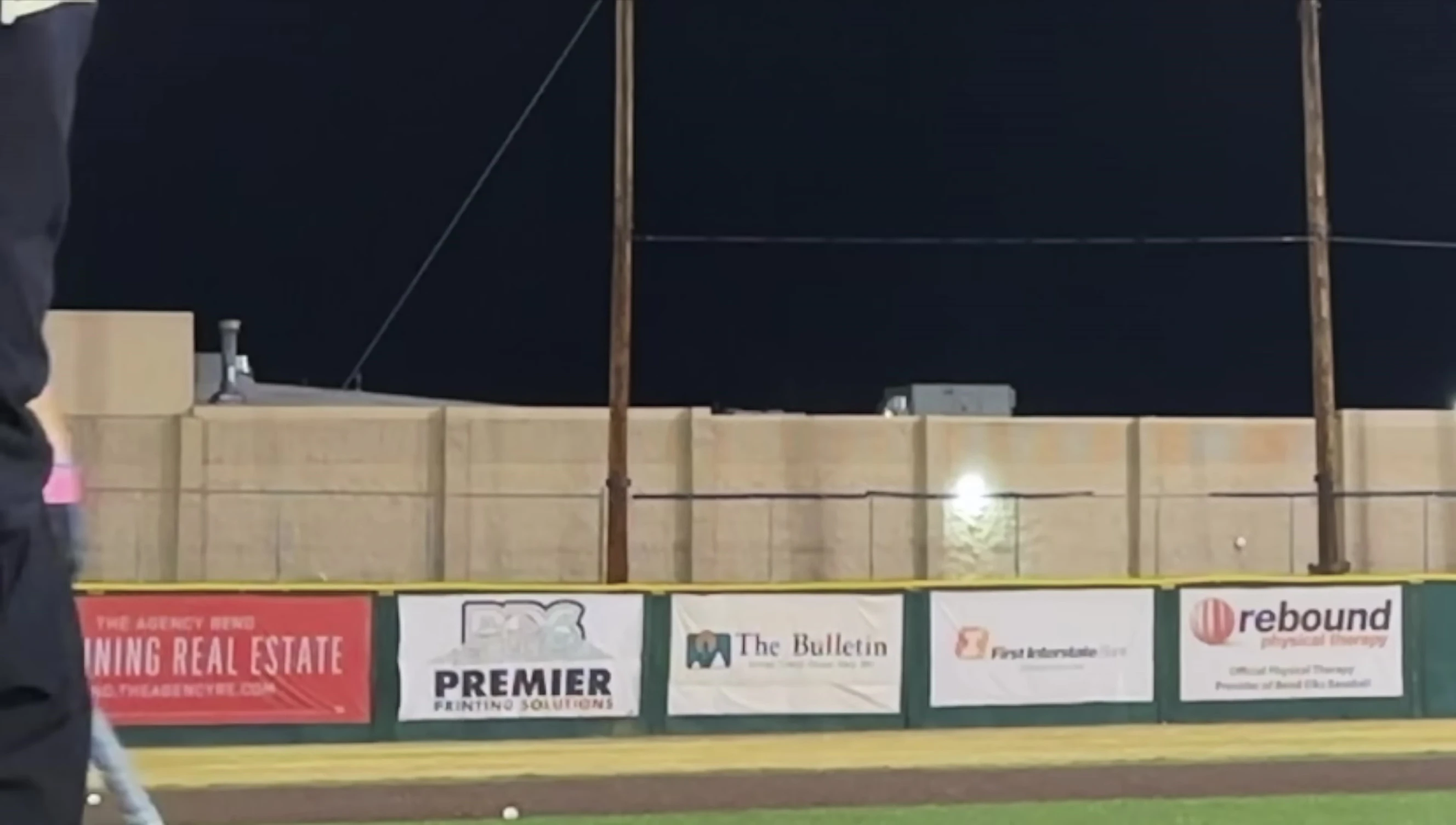 Player hitting a massive home run with the Easton Hype Fire