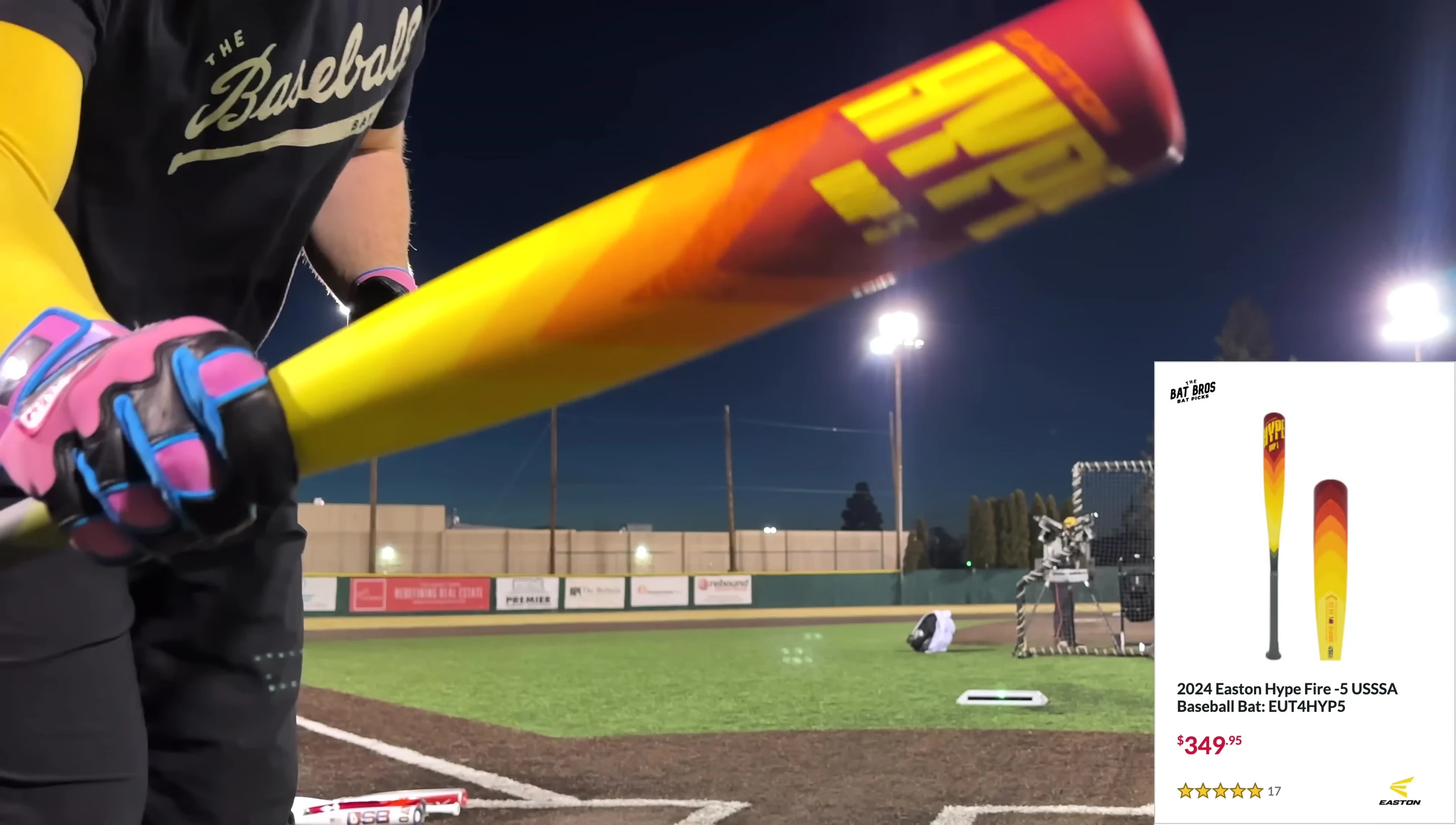 The Easton Hype Fire bat