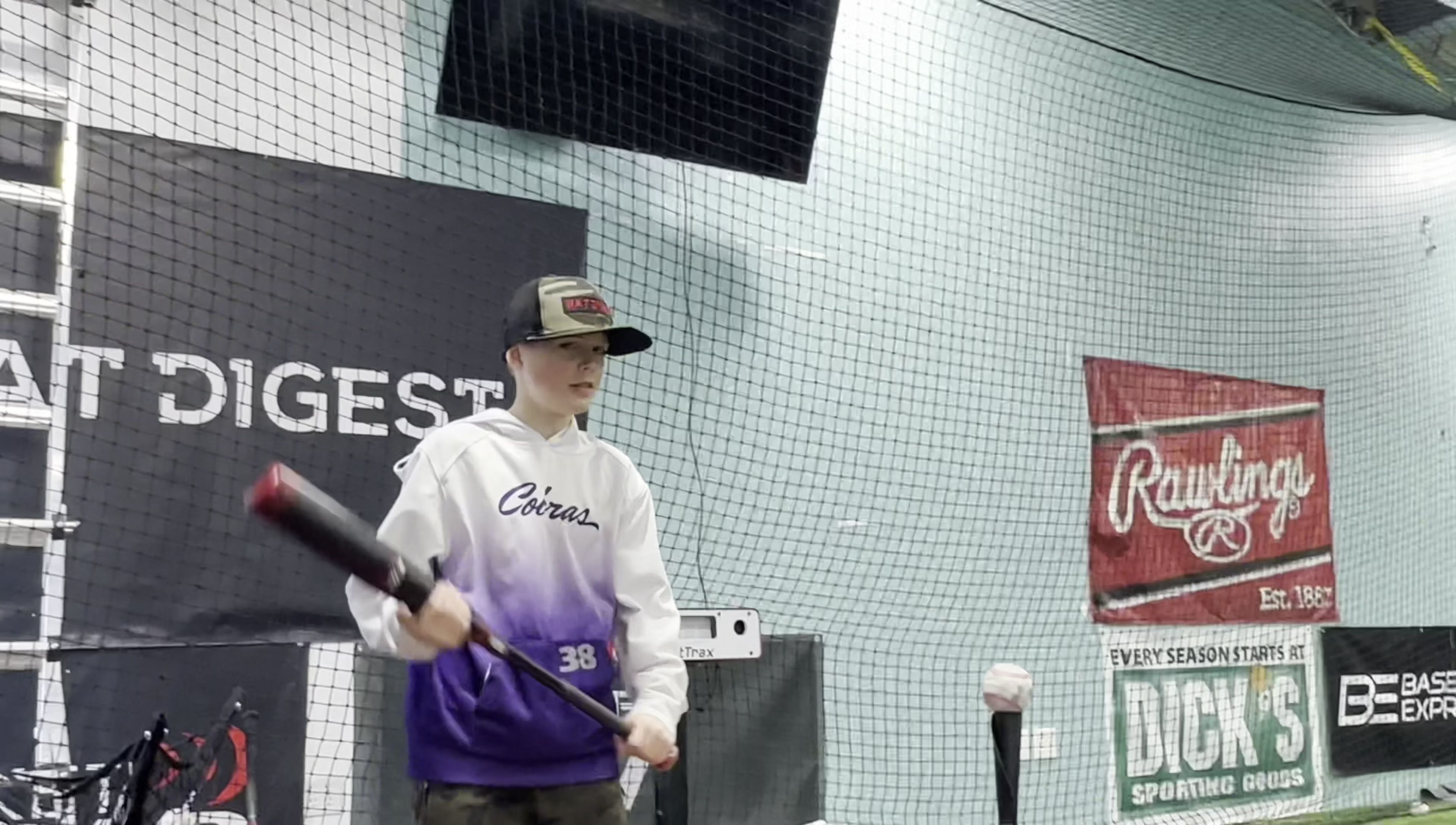 Player hitting a final bat