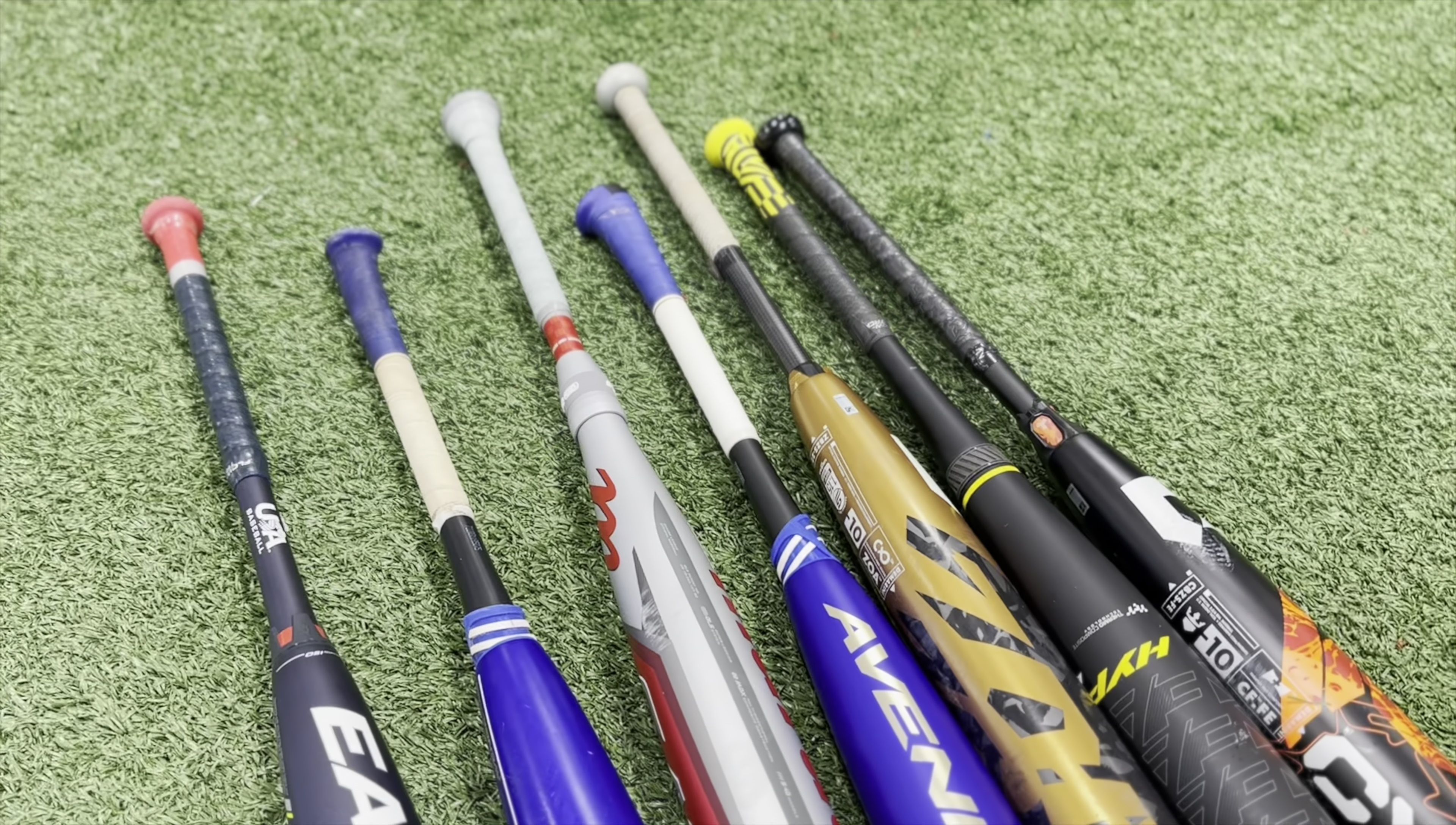 Examples of two-piece composite bats