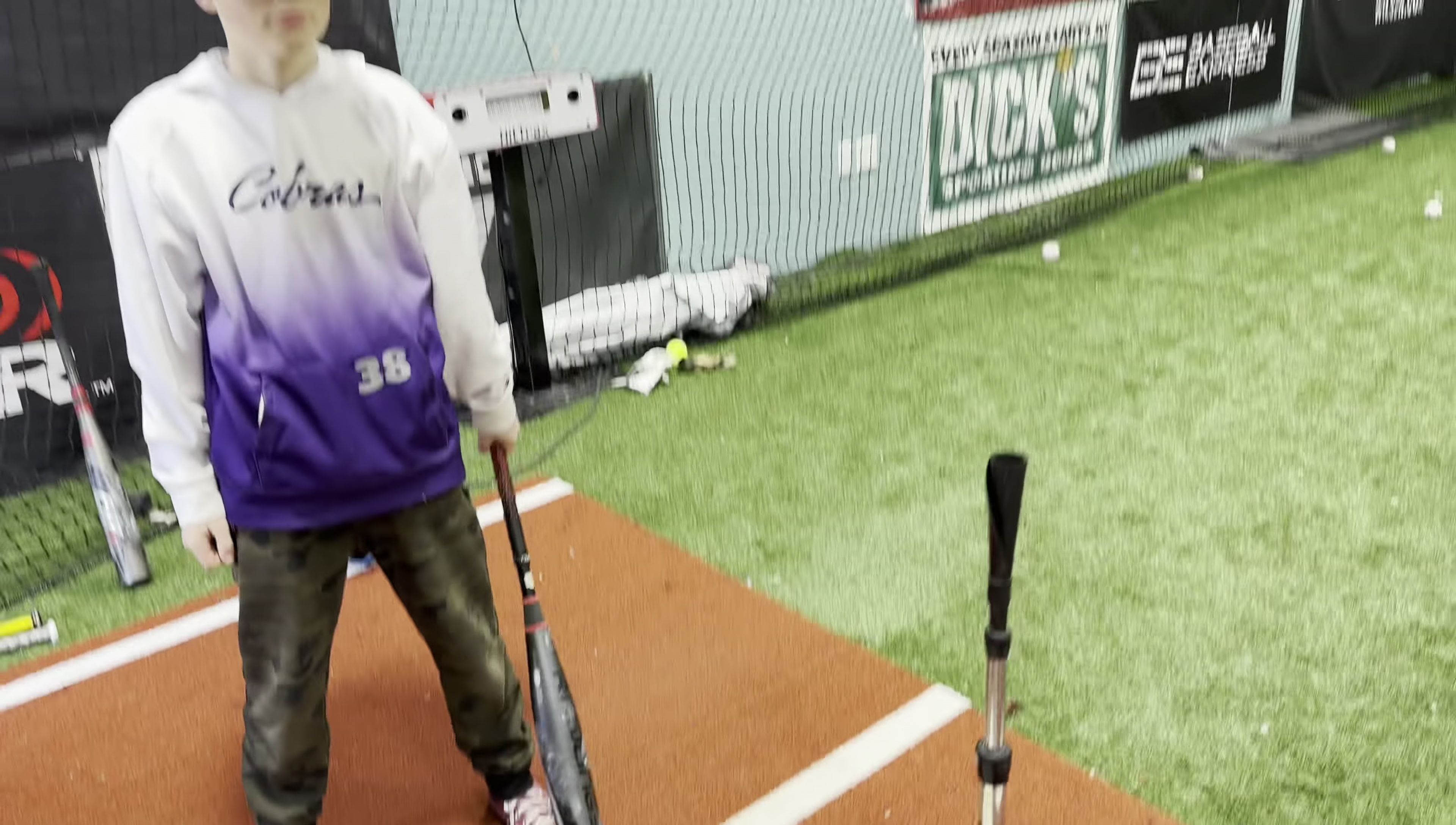 Player preparing to hit