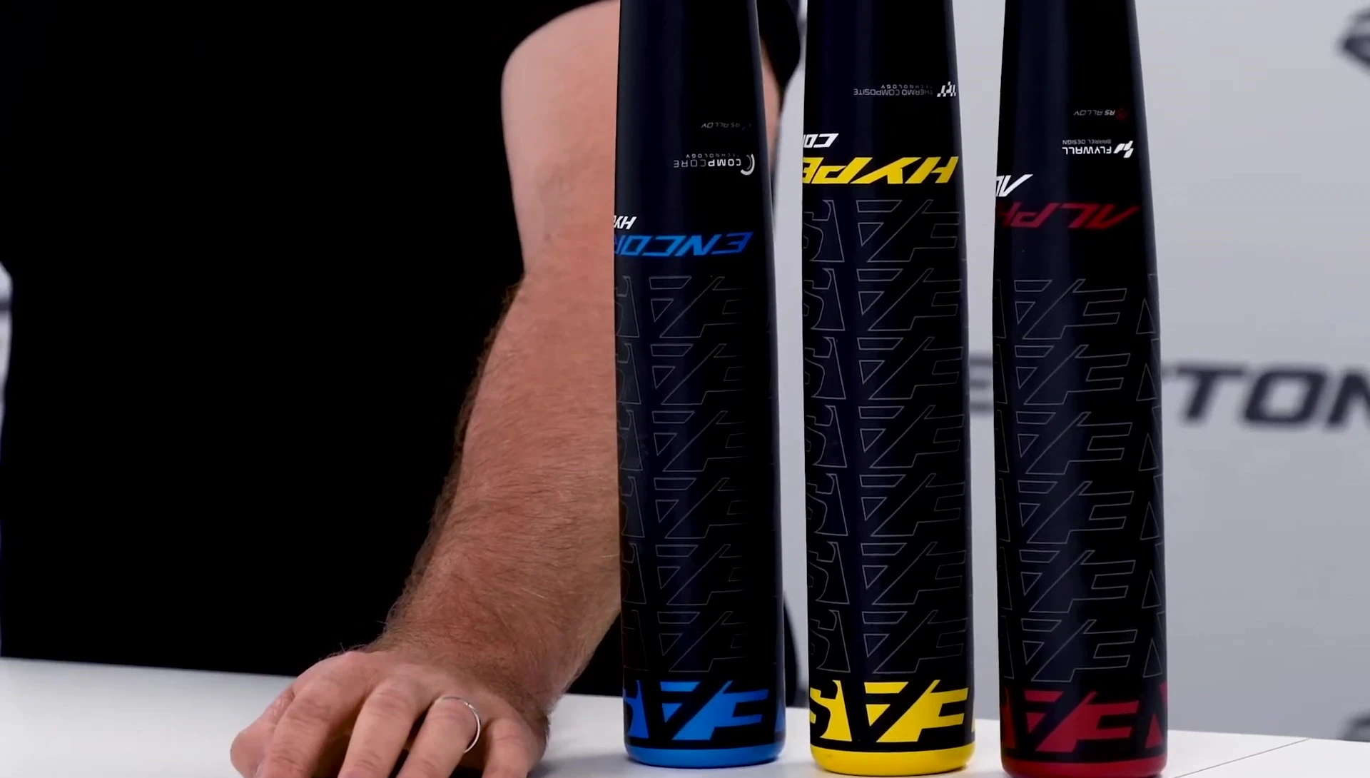 Graphic illustrating the Comp Core Barrel technology