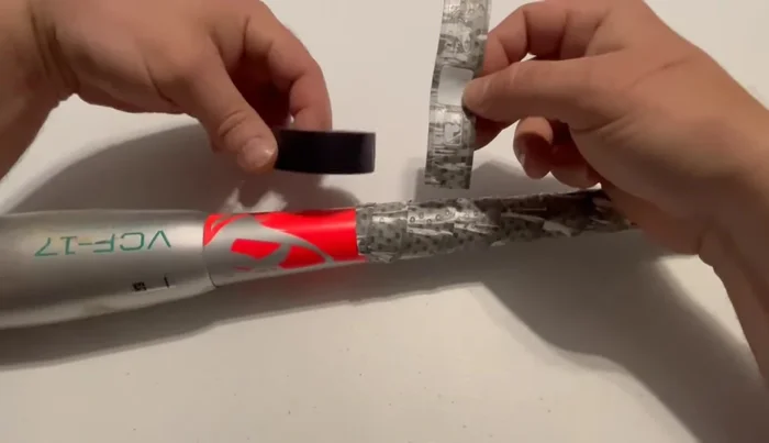 Use the included finishing tape to neatly cover the black electrical tape.
