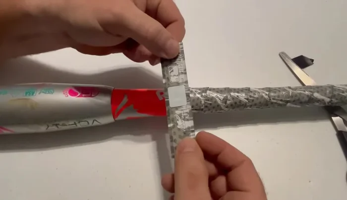 Use the included finishing tape to neatly cover the black electrical tape.