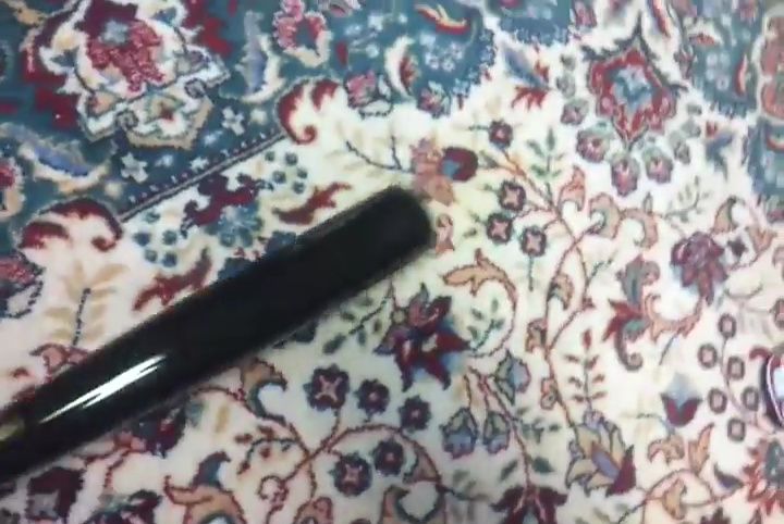 Shot showing the barrel length and diameter.