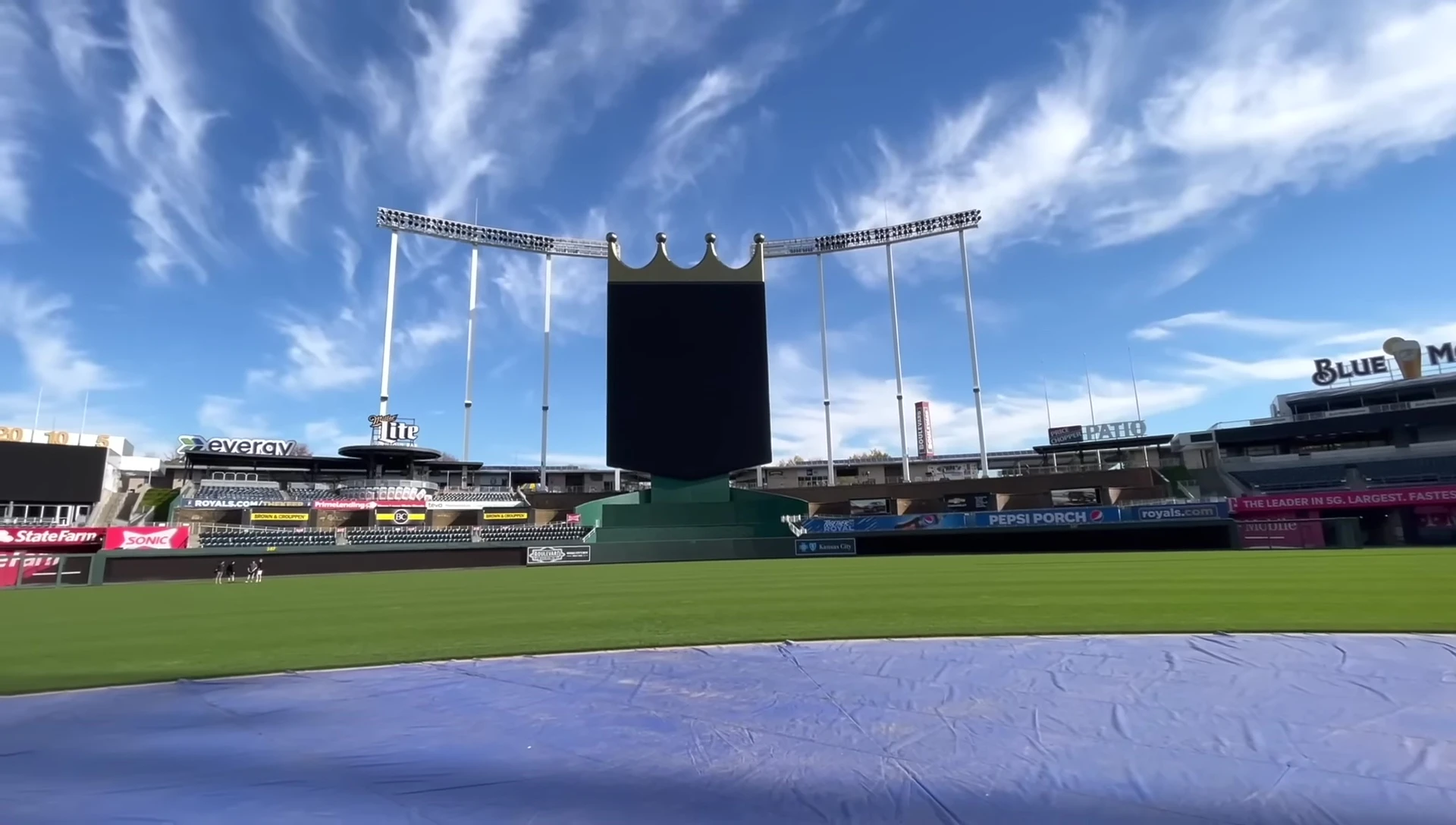 View of the batters box at Kauffman Stadium