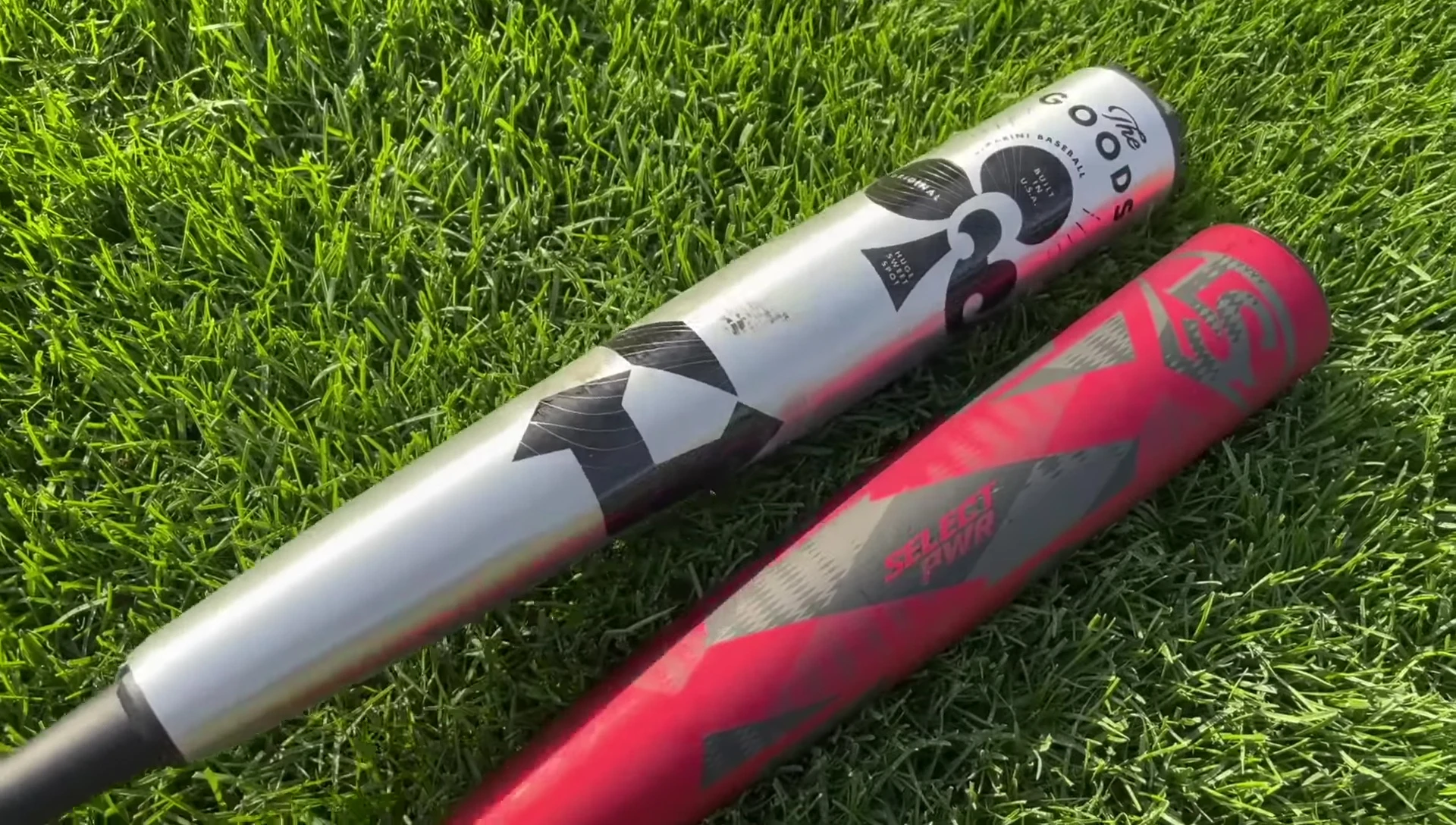 Close-up of the DeMarini THE GOODS bat