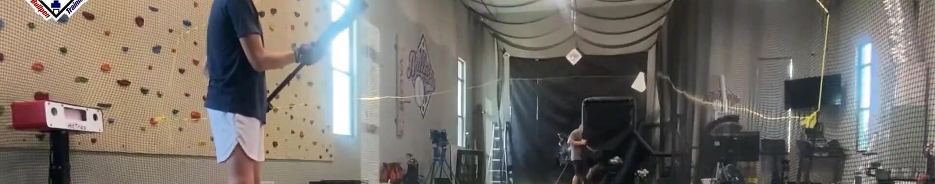 A shot showcasing the bat's design.