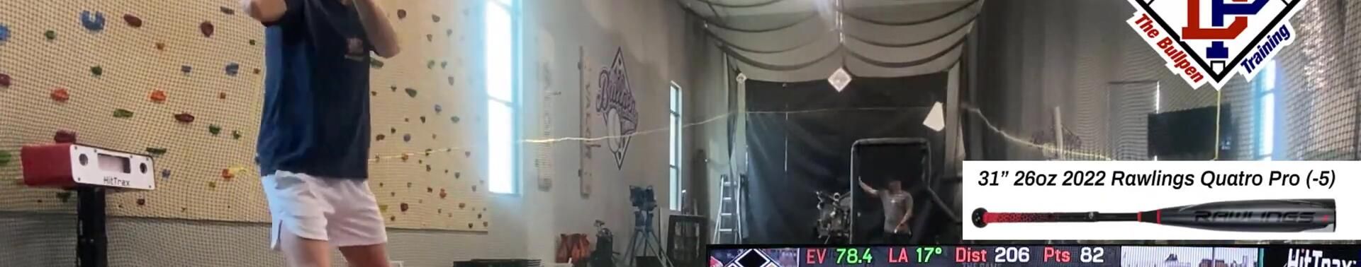A swing illustrating a solid hit.