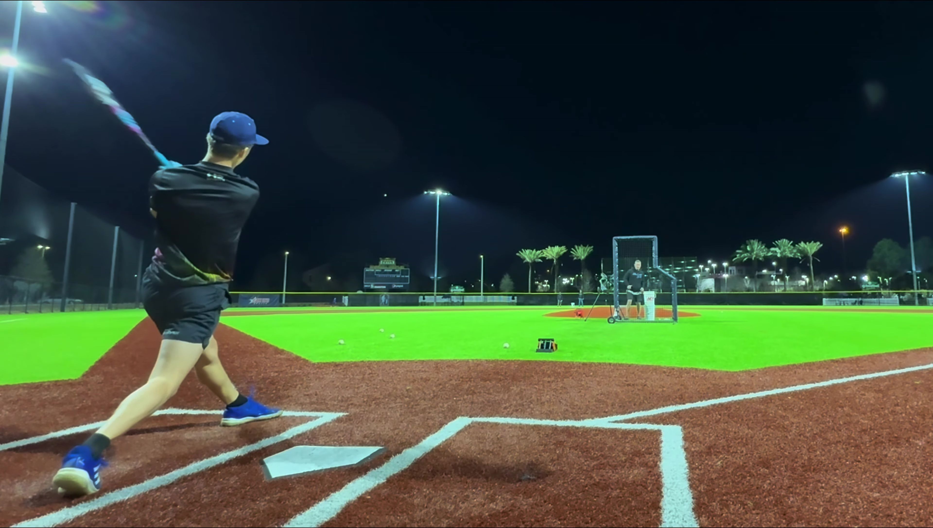 Batter hitting the Marucci CATX2 Vice bat