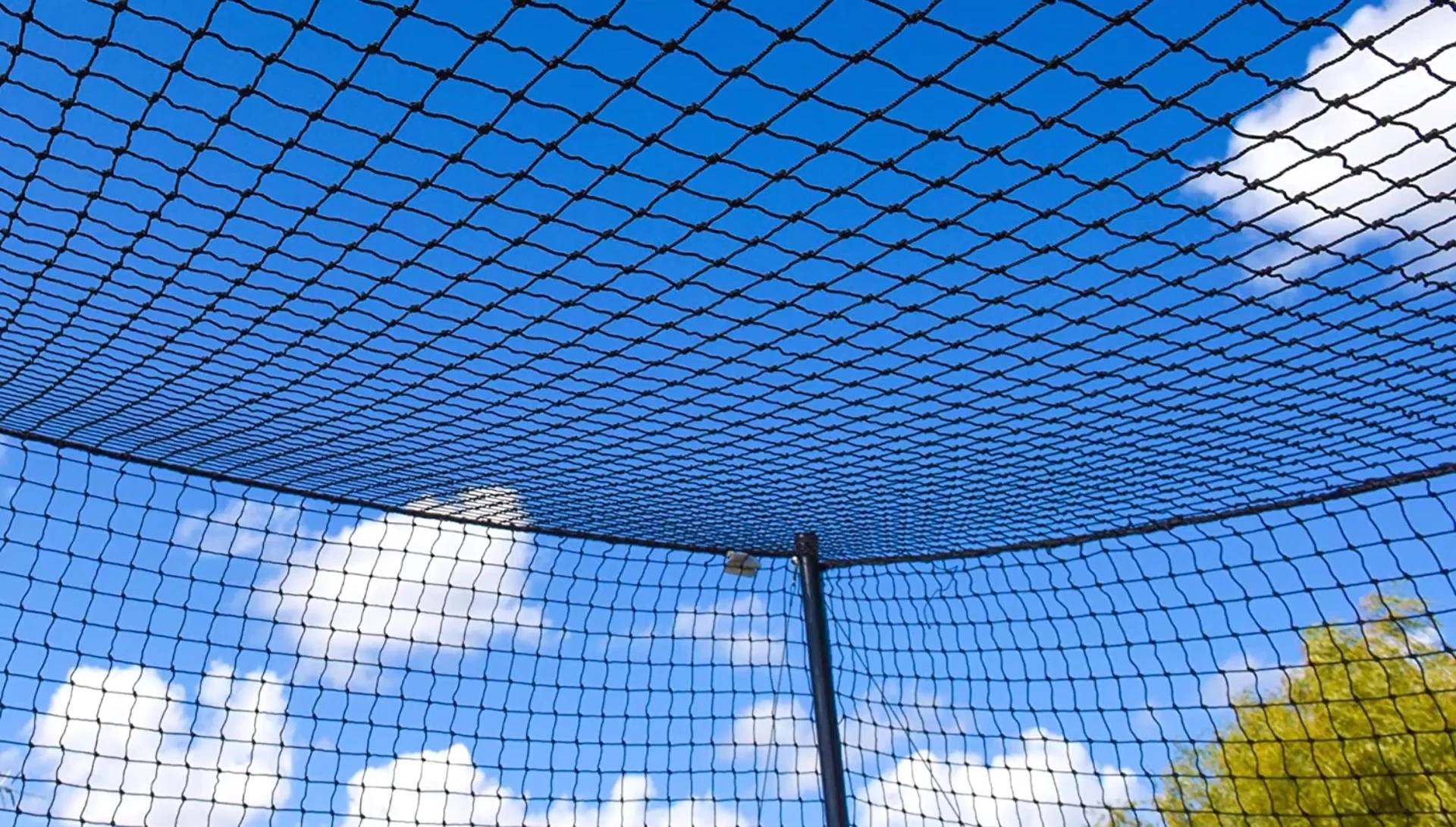 Close-up of the net material showing its durability
