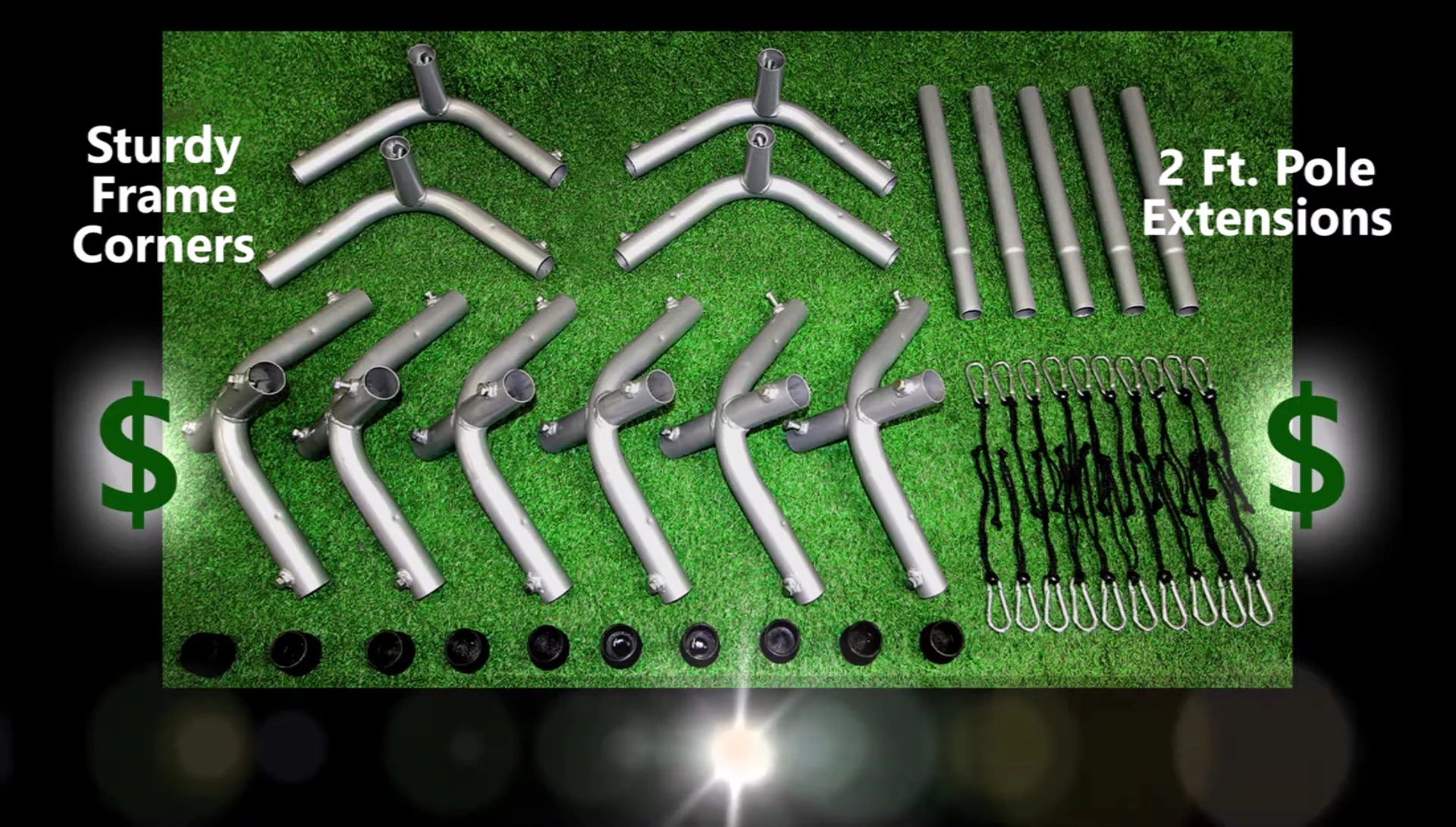 Illustration or shot of the materials needed for frame assembly