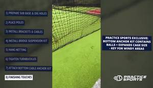 String Line Method for Perfect Batting Cage Alignment