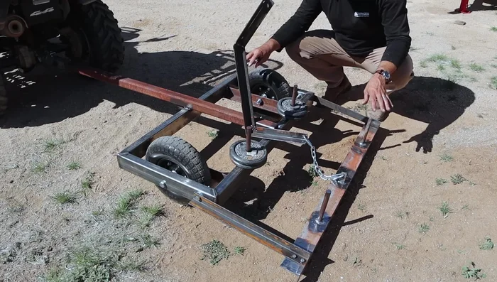 Test the rake in the desired area (round pen initially).