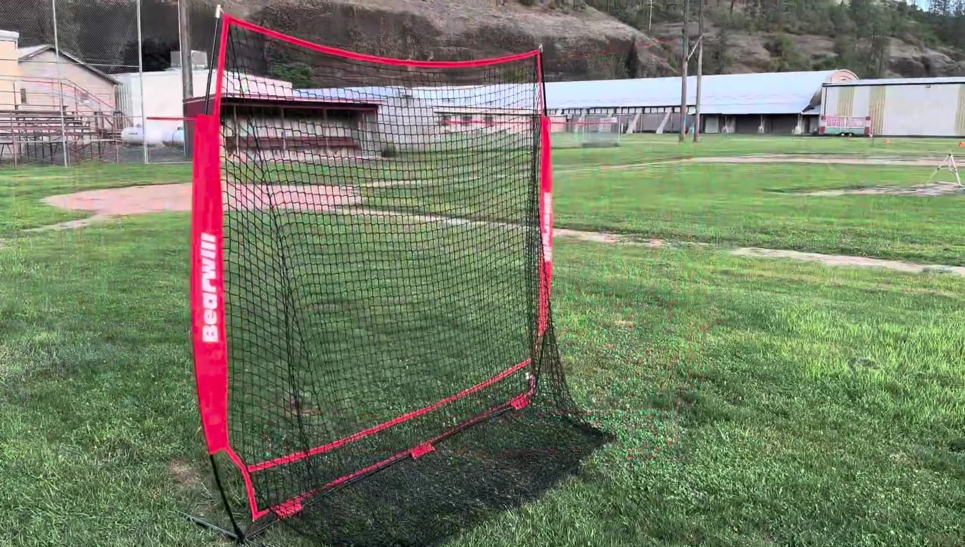 The assembled Bearwill 7x7 practice net