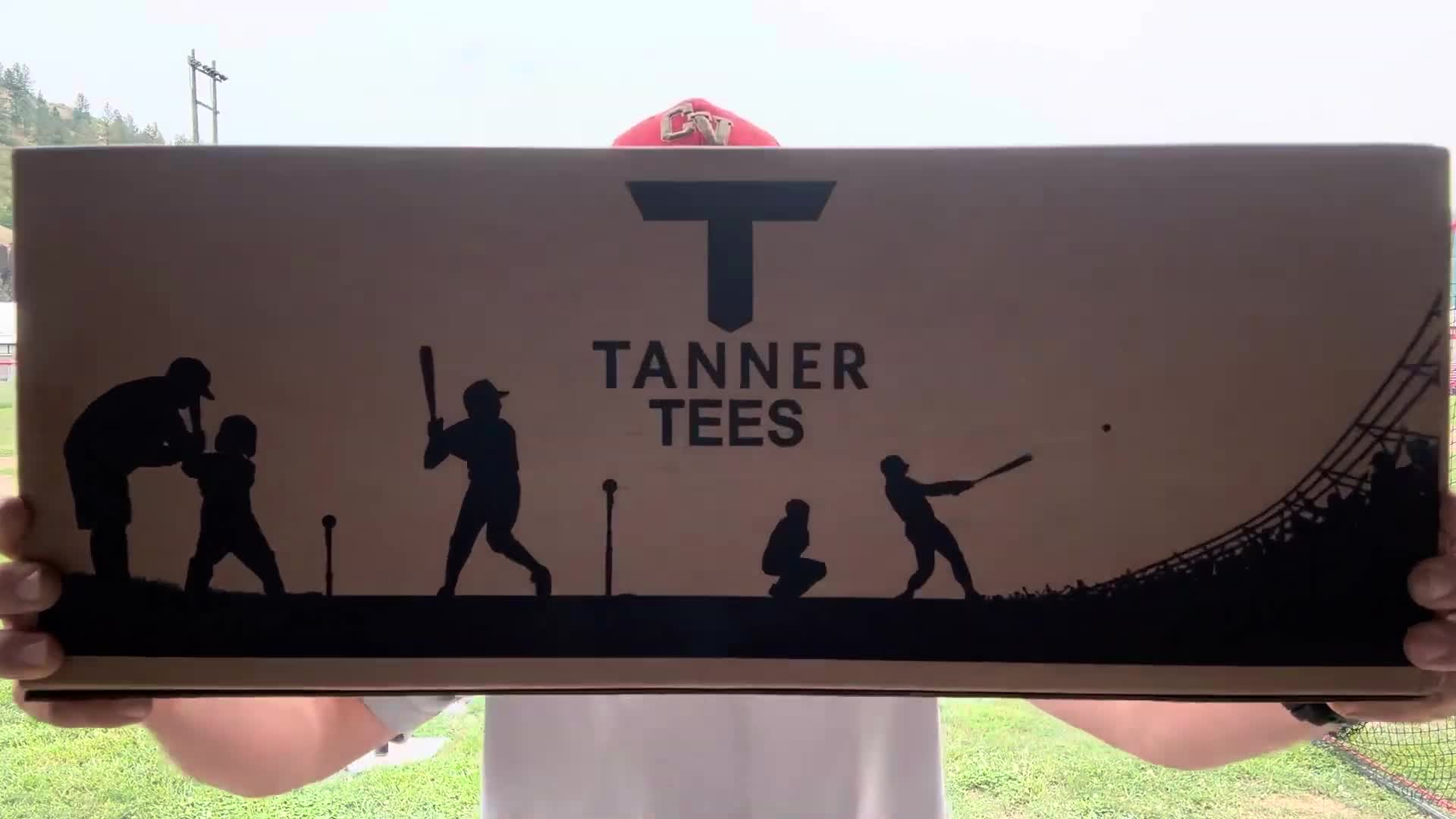 Unboxing the Tanner Tee, showing the contents.
