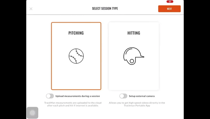 Select 'Indoor' or 'Outdoor' based on your location, then 'Next'.