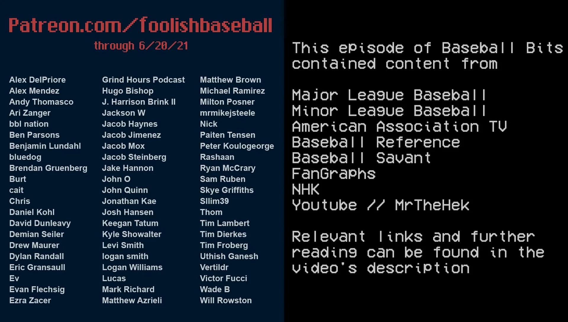 End screen