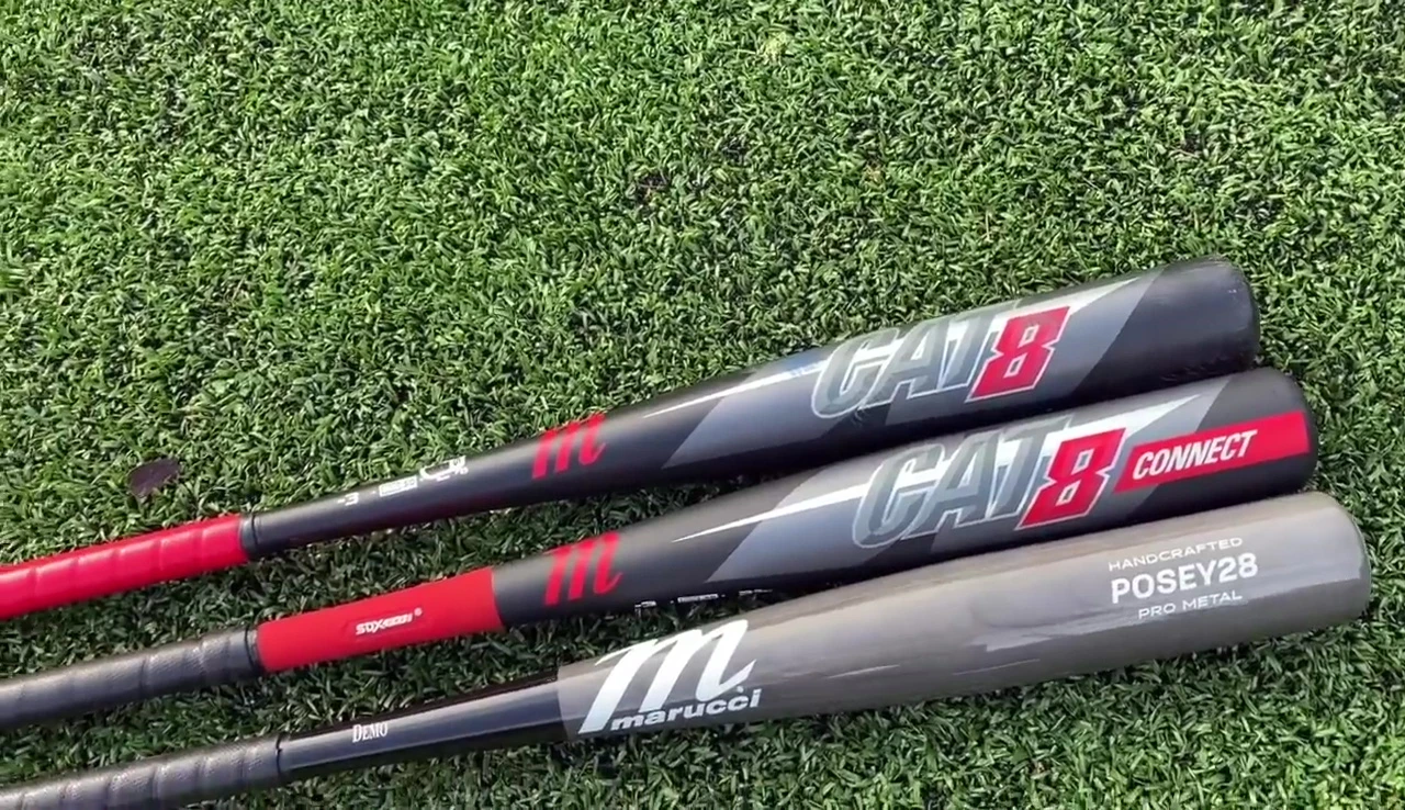 Close-up of the Cat8 Connect bat, emphasized as an unloaded option.