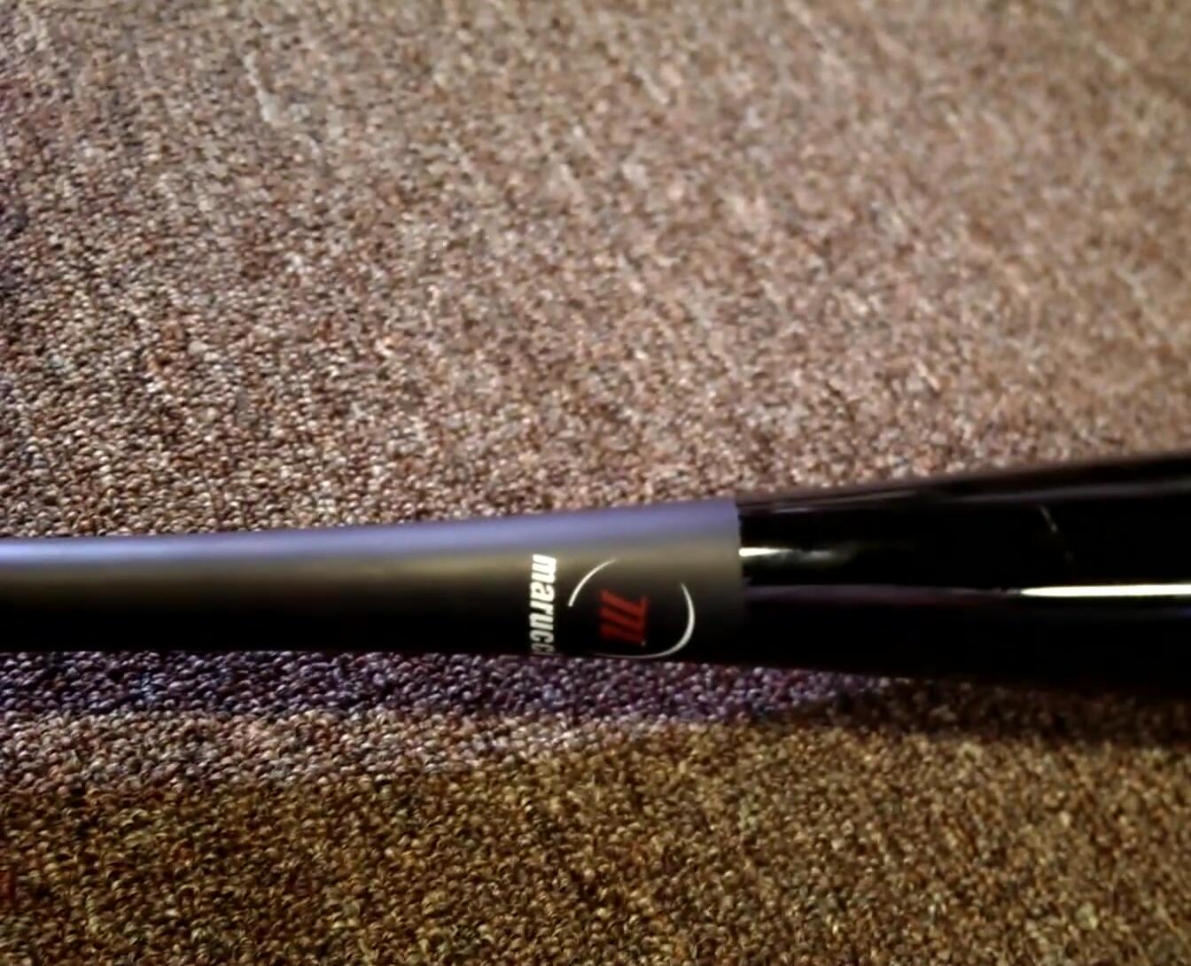 View of the two-piece construction of the bat.