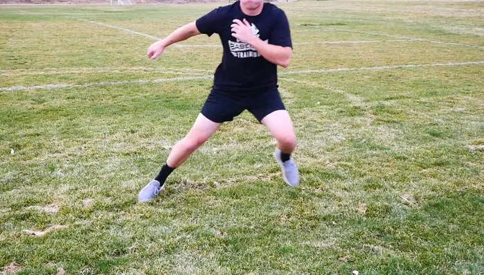 Skater Hops: 3 sets of 10 reps.