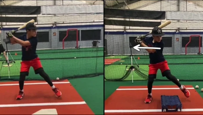 Practice quick knob turn: Work on a rapid knob turn to initiate the swing, keeping the bat inside and turning it up quickly (261.959).