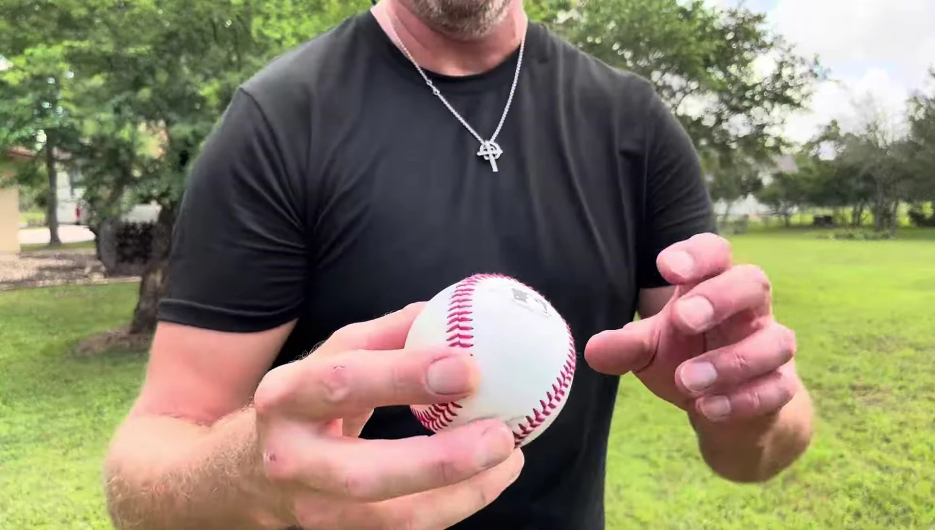 Baseball showing minor scuff marks