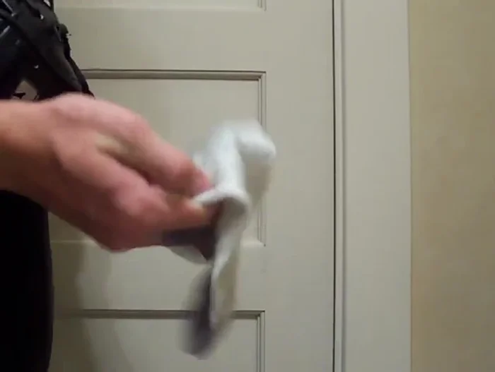 Optionally, oil your fingers and then rub them inside the glove to condition the finger stalls.