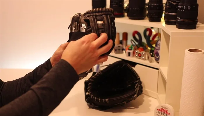 Form the pocket again using a baseball and strap/twine, allowing ample time for the pocket to set.