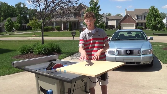 Cut the leftover scrap into a 15-inch long piece (approximately 4 inches thick) for the pitcher's mound.