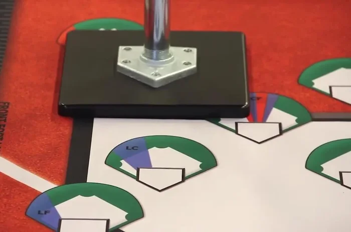 Move the tea to the inside contact point. Take 5 swings at each height, focusing on line drives through the shortstop.