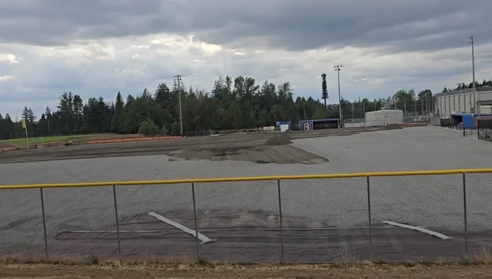 Add and compact sand. A significant amount of sand was added and compacted.