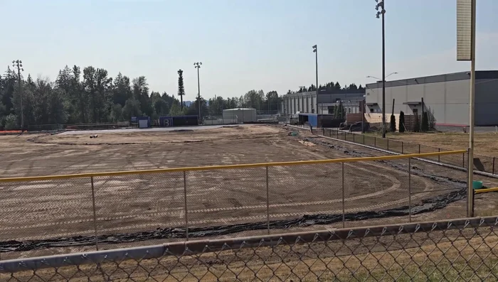 Compact and level the ground. The soil was compacted and leveled using heavy machinery.