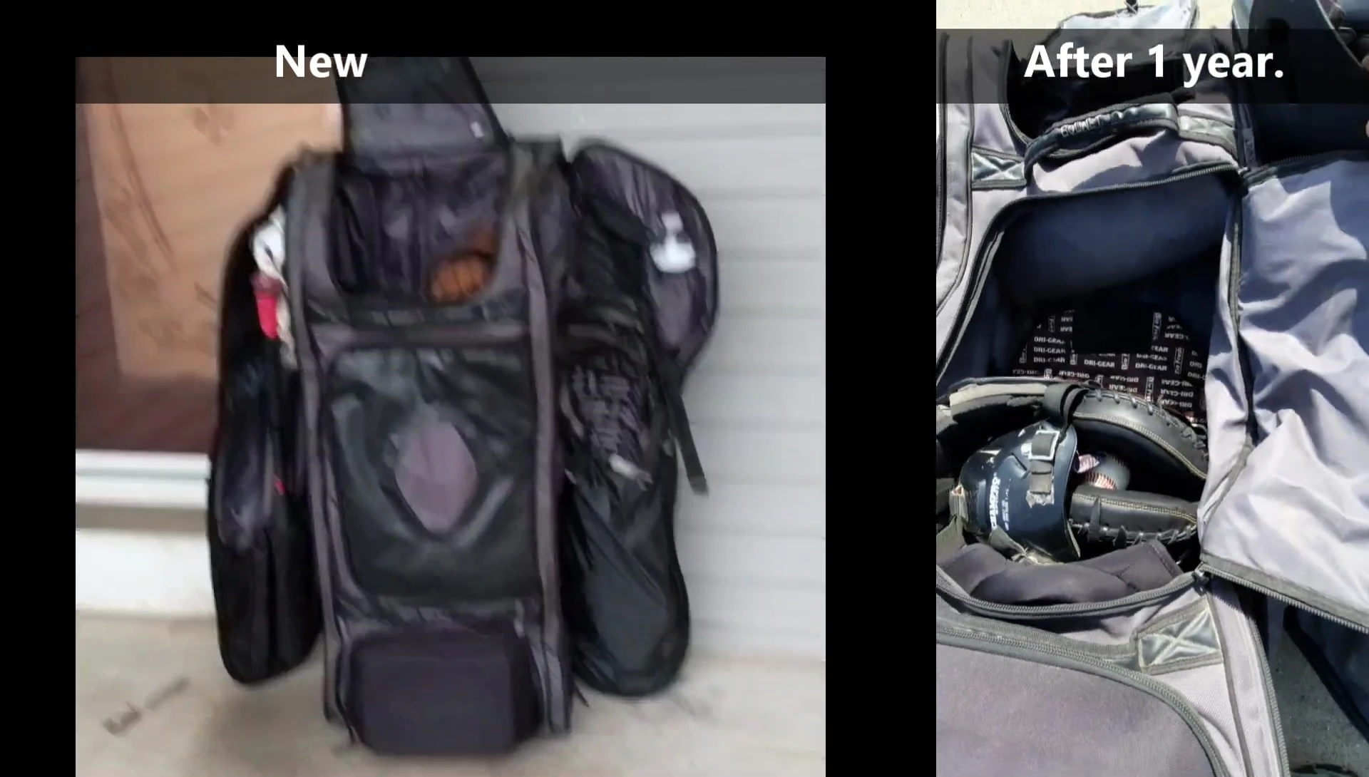 The bag open showing its well-organized compartments
