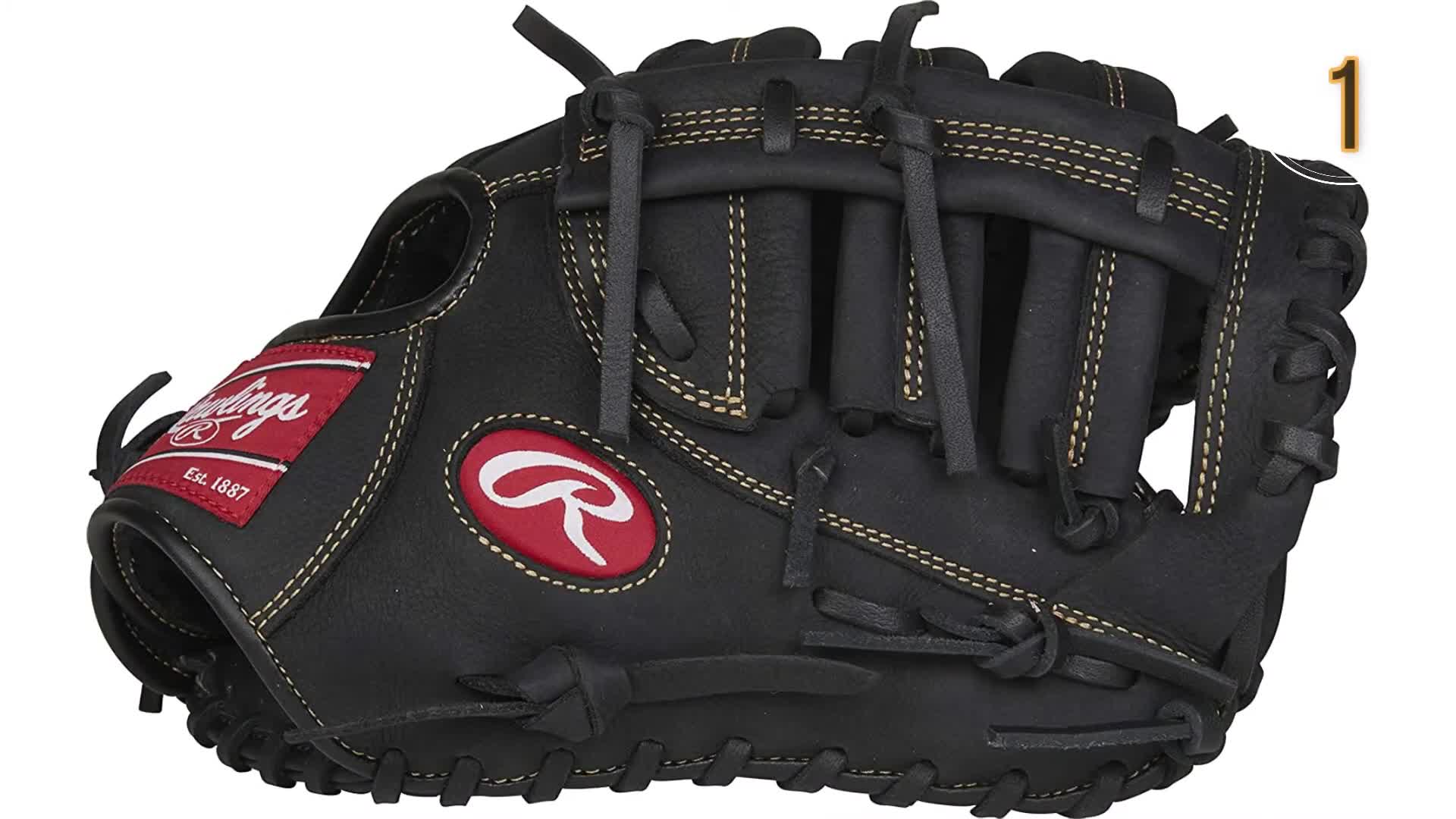 Youth baseball player using the Rawlings Renegade glove during a game