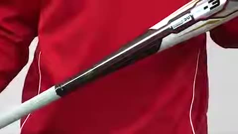 Close-up of the Rawlings Trio bat showcasing its three-piece design