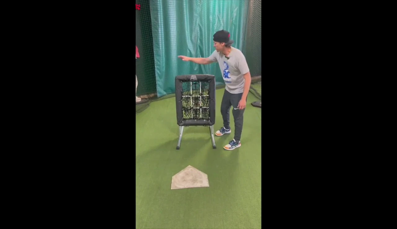 Wide shot highlighting the overall construction of the net