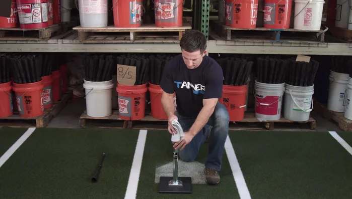 Wipe away any dirt or residue from the top of the metal pipe.