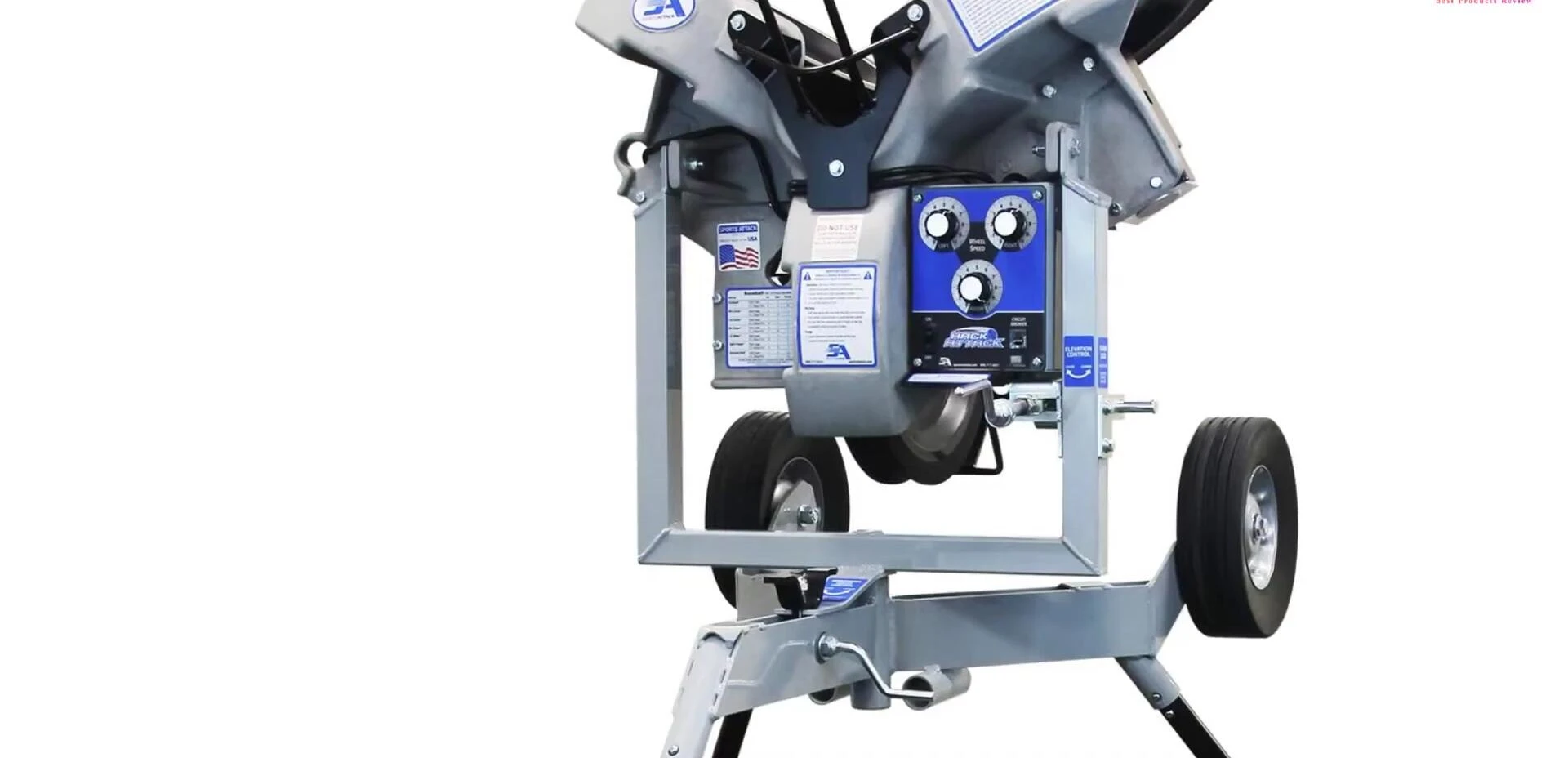 Adjustability features of the Hack Attack Pitching Machine