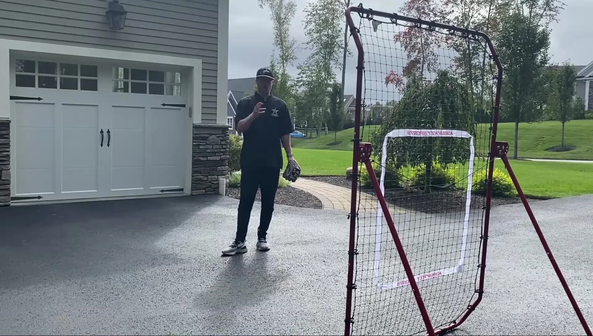 Player showcasing a rebounder
