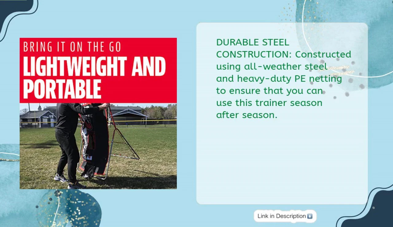 The steel frame and easy portability demonstrated
