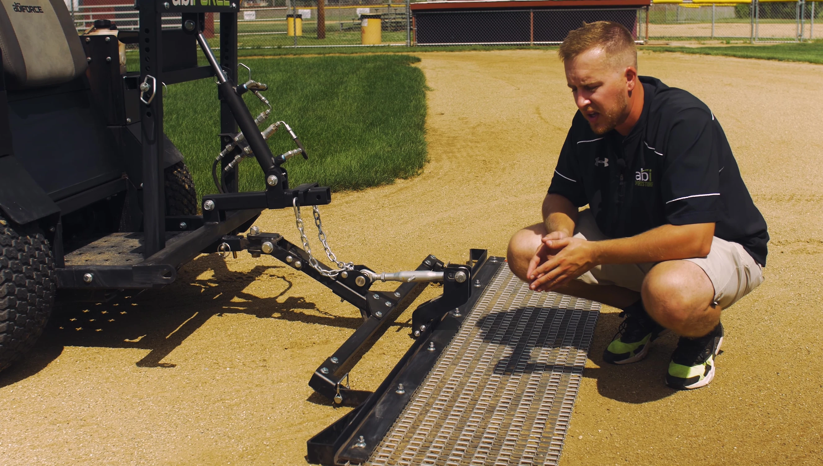Showing the drag mat in action, emphasizing ease of use.