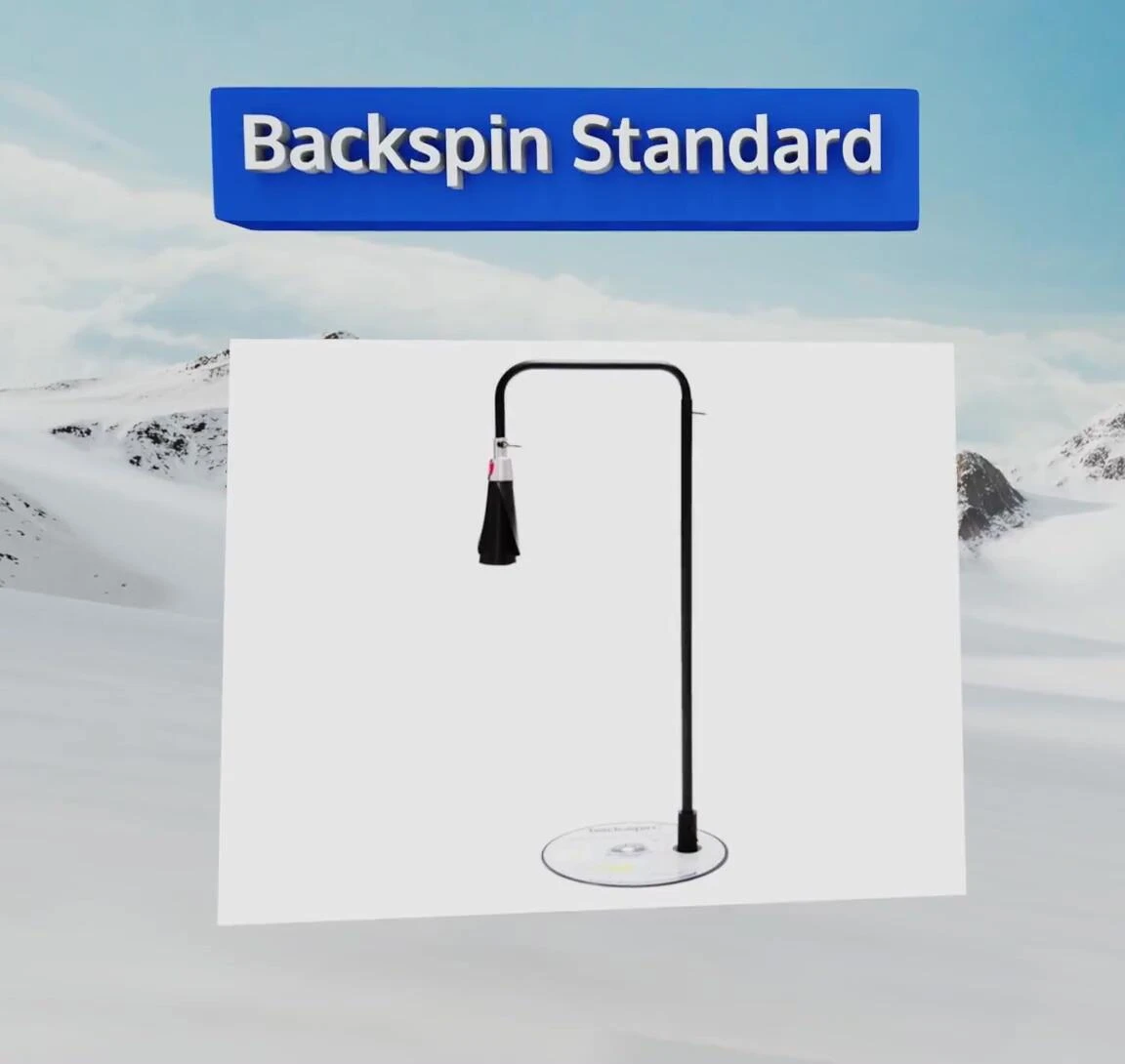 Highlighting the angle chart on the Backspin Standard.