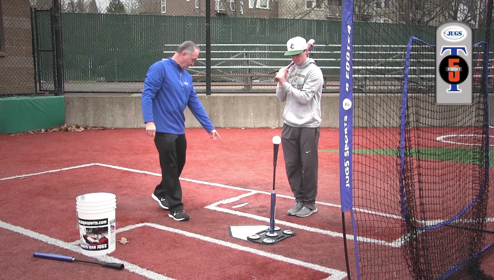 Batter demonstrates the footwork sequence.