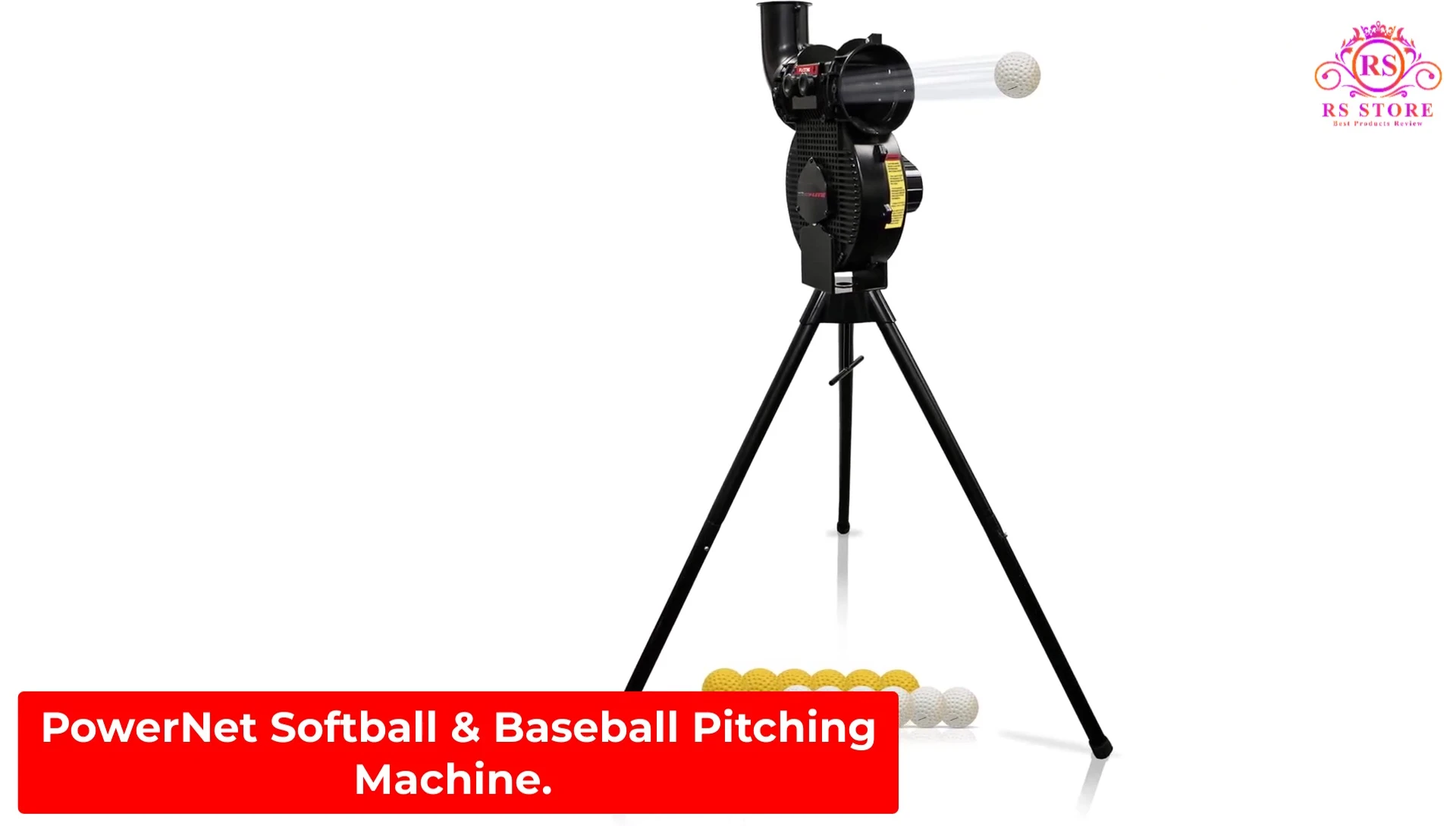 Power Net Softball and Baseball Pitching Machine close-up