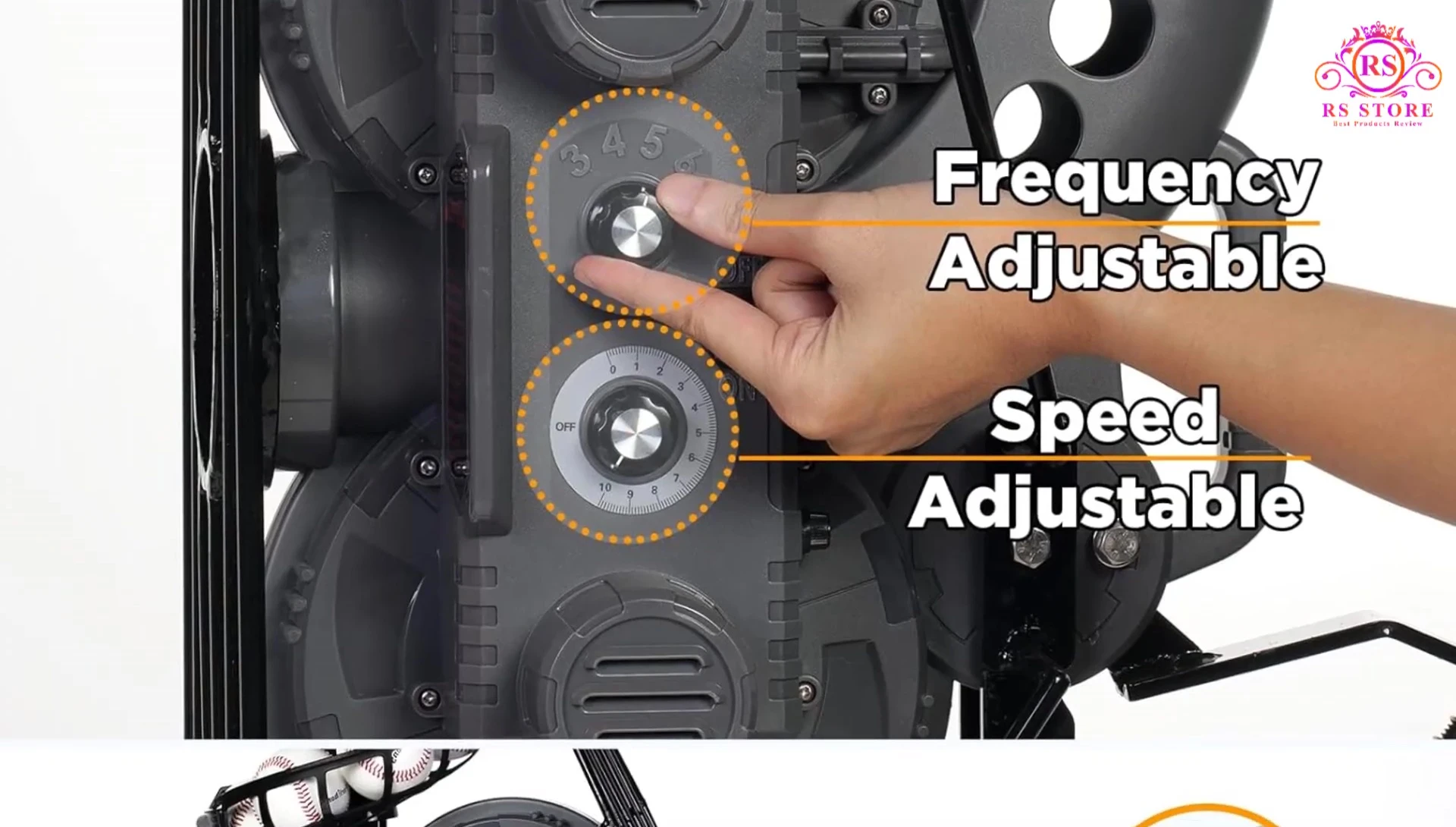 Furly Hong showcasing adjustable speed and angle
