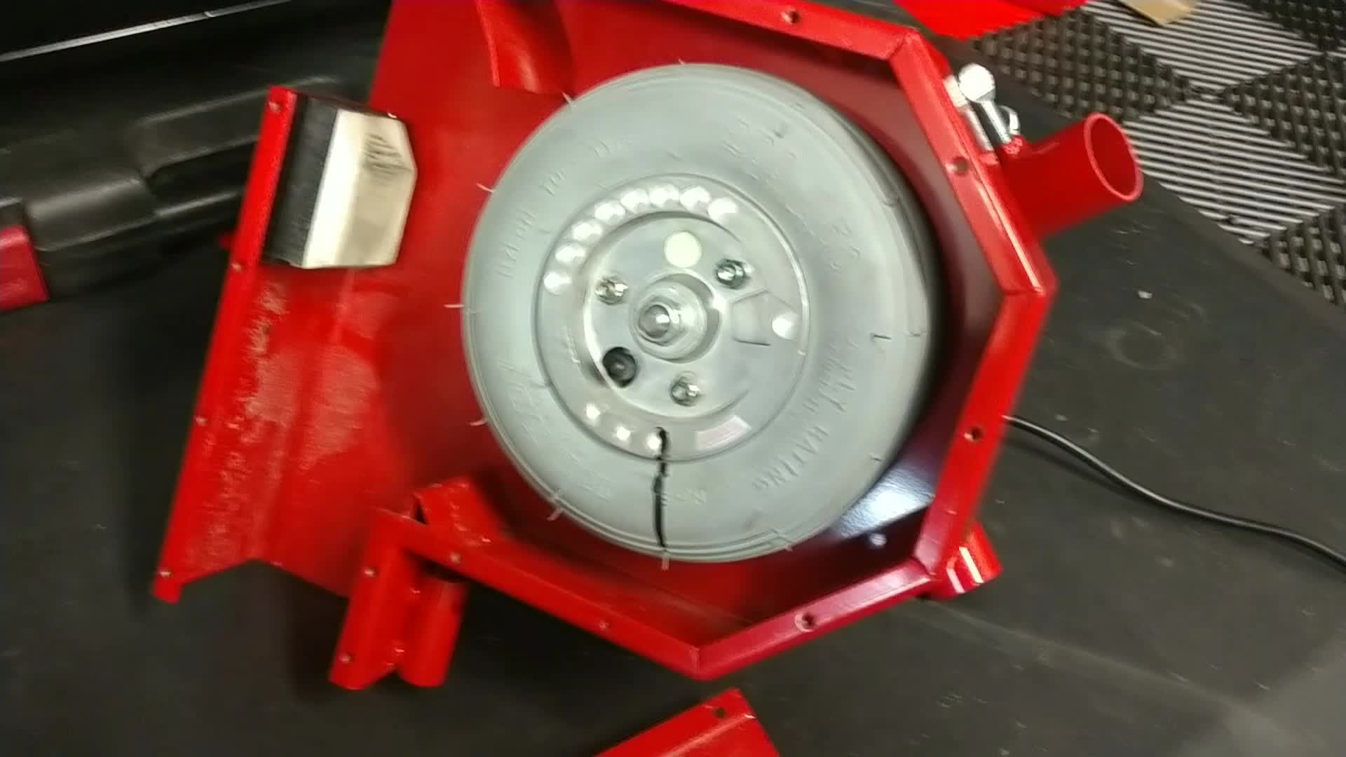 Initial inspection of the Heater pitching machine