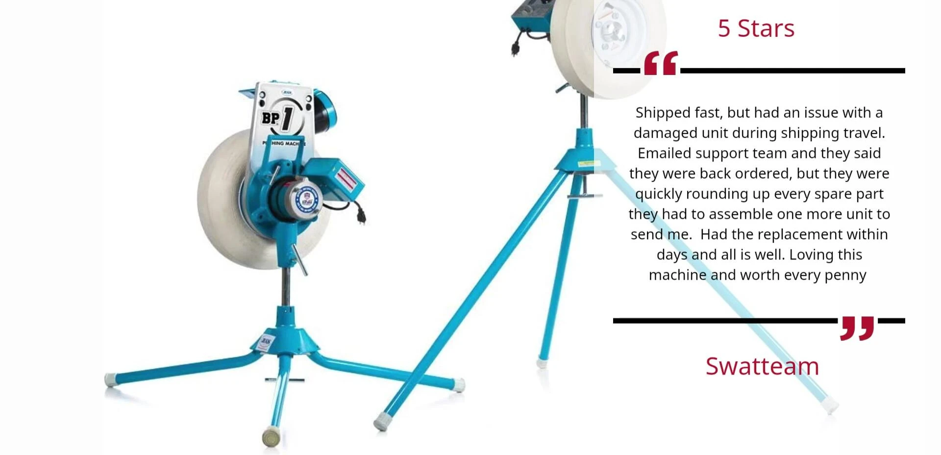Another positive review highlighting the machine's value