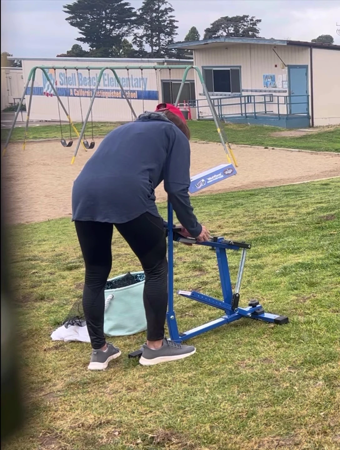 A shot showcasing the effective use of the machine during practice.