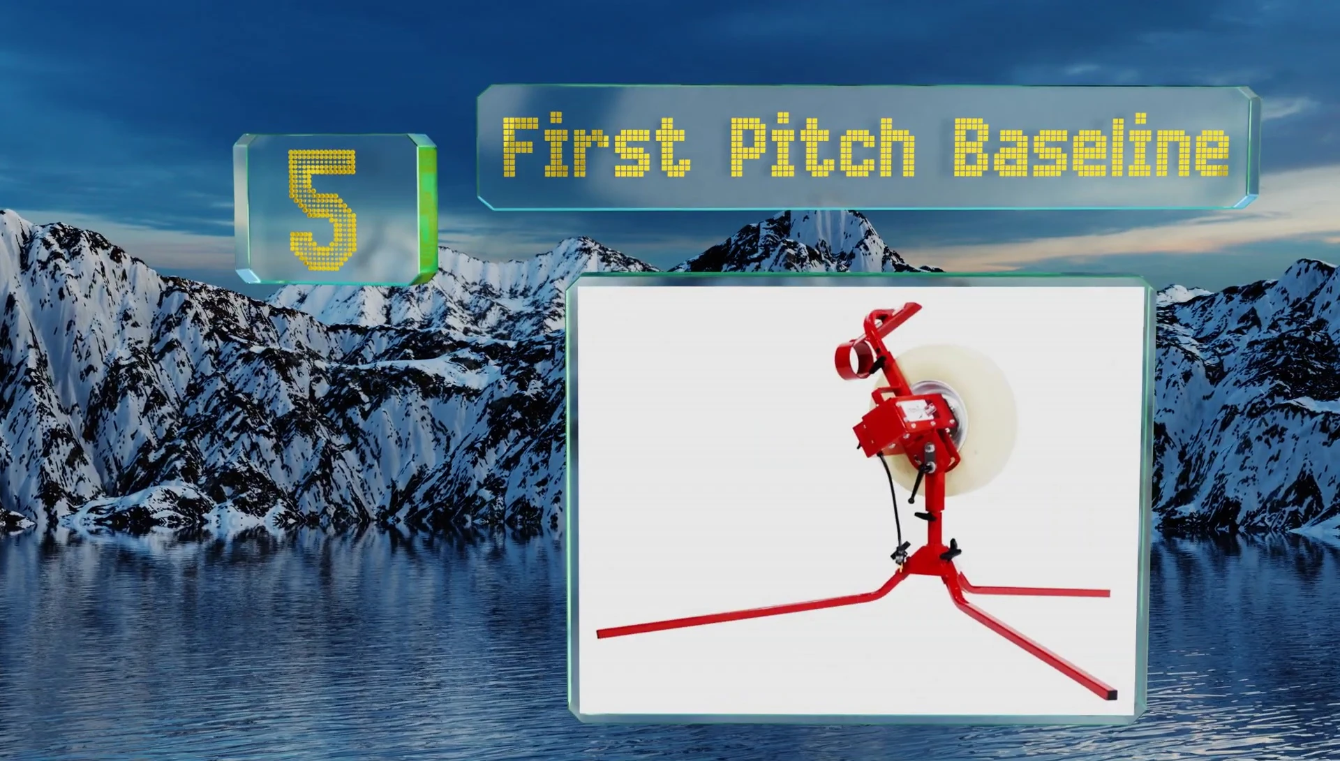 First Pitch Baseline pitching machine